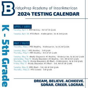 ✏️23-24 Testing Calendar: April & May✏️ Kinder - 5th PM3 Assessments