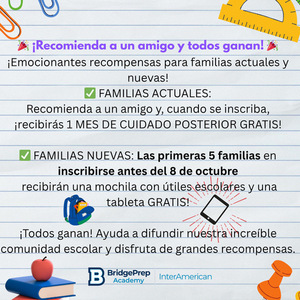 REFER A FRIEND TODAY!  -  ¡REFIERA A UN AMIGO HOY! 